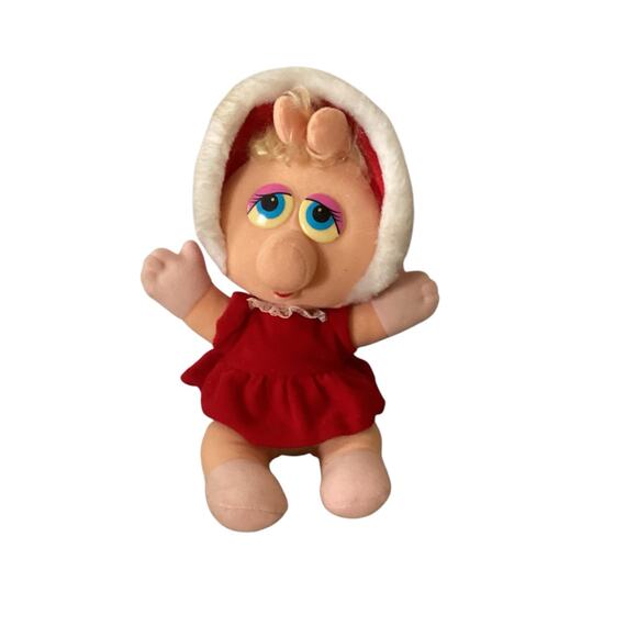 Baby Miss Piggy Sesame Street 11" Plush Vintage 1987 - Picture 1 of 5
